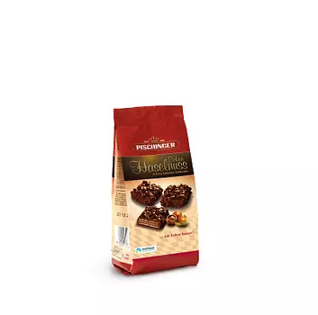 Вафли с ореховой начинкой в темном шоколаде Pischinger