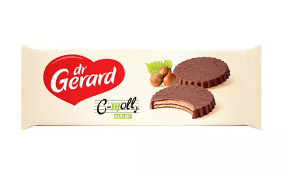 Вафли в шоколадной глазури с какао кремом и кремом из лесного ореха До-минор Dr Gerard