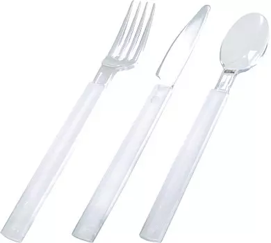 Вилки+Ножи+Ложки пластиковые 3х6шт Libra