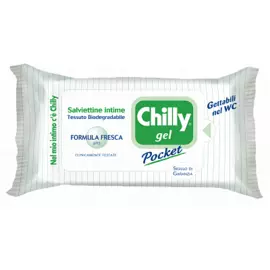 Влажные салфетки для интимной гигиены Свежая формула 12 шт Chilly Pocket Gel