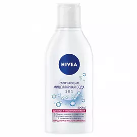 Вода мицелярная смягчающая 3 в 1 для сухой и чувствительной кожи Nivea
