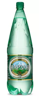 Вода минеральная газированная Нарзан 1.8л