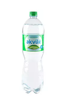Вода минеральная природная питьевая столовая газированная Akvile 1.5 л.