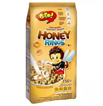 Завтрак сухой Колечки с медом Ого!