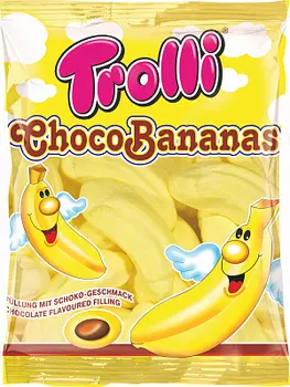 Зефирные конфеты маршмеллоу Шокобанан Trolli
