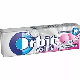 Жевательная резинка Белоснежный Bubblemint Orbit