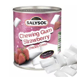 Жевательная резинка без сахара аромат клубники Salysol