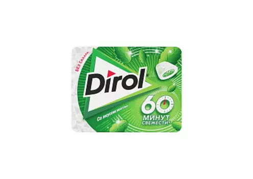 Жевательная резинка без сахара со вкусом мяты Dirol