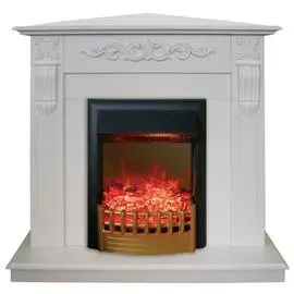 Белый электрический камин Real-Flame