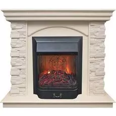 Белый электрокамин Real-Flame