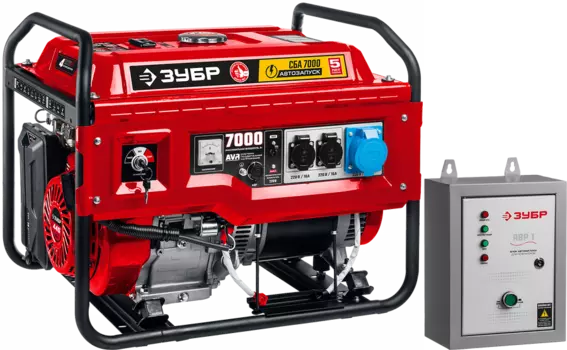 Бензиновый генератор Зубр