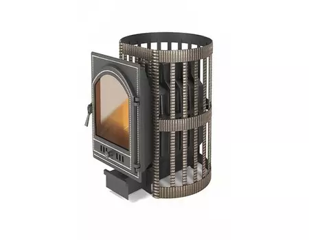 Дровяная печь 25 кВт Везувий