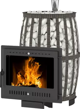 Дровяная печь 25 кВт Везувий