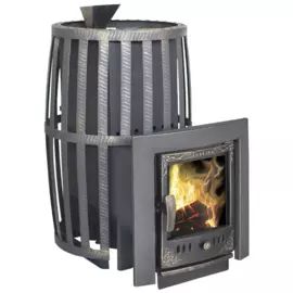Дровяная печь-камин Берёзка