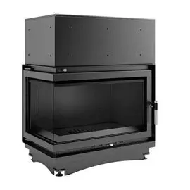 Угловая левая дровяная топка Kratki