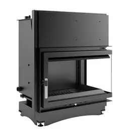 Угловая правая дровяная топка Kratki