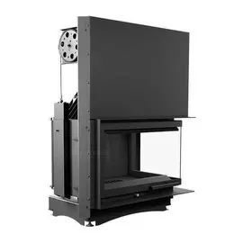 Угловая правая дровяная топка Kratki