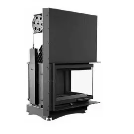 Угловая правая дровяная топка Kratki