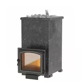 Дровянная печь в облицовке Везувий