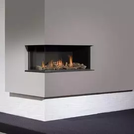 Панорамный газовый камин Faber