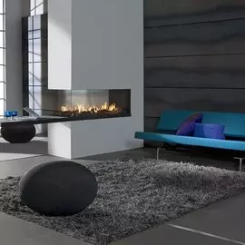 Панорамный газовый камин Faber