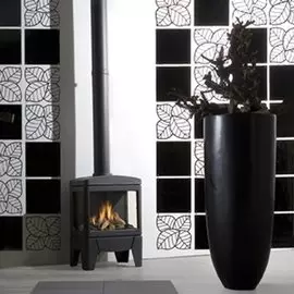 Панорамный газовый камин Faber