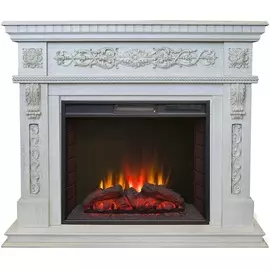 Изящный электрокамин со звуковым эффектом Real-Flame