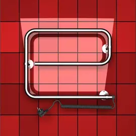 Электрический е образный полотенцесушитель Двин