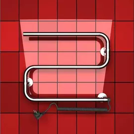 Электрический s образный полотенцесушитель Двин