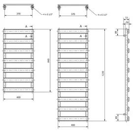 Электрический полотенцесушитель лесенка LUXRAD