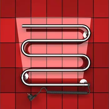 Электрический s образный полотенцесушитель Двин