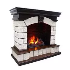 Электрокамин с широким очагом 3D Dimplex