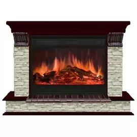 Электрокамин с широким очагом 2D Glenrich