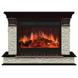 Электрокамин с широким очагом 2D Glenrich