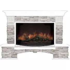 Электрокамин с широким очагом 2D Glenrich