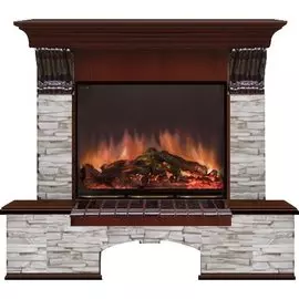 Электрокамин с широким очагом 2D Glenrich