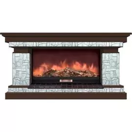 Электрокамин с широким очагом 2D Glenrich