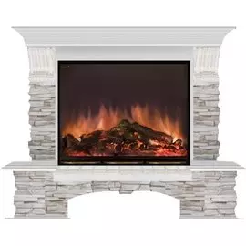Электрокамин с широким очагом 2D Glenrich