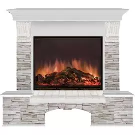 Электрокамин с широким очагом 2D Glenrich