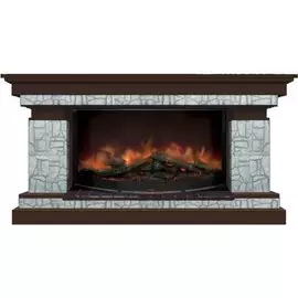 Электрокамин с широким очагом 2D Glenrich