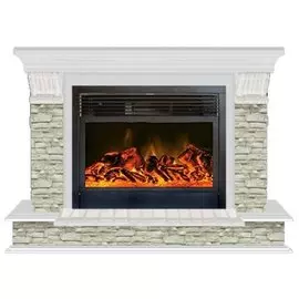 Электрокамин с широким очагом 2D Glenrich