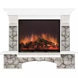Электрокамин с широким очагом 2D Glenrich