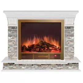 Электрокамин с широким очагом 2D Glenrich