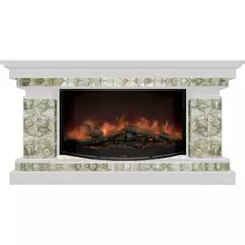 Электрокамин с широким очагом 2D Glenrich