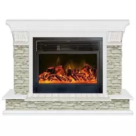 Электрокамин с широким очагом 2D Glenrich