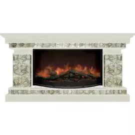Электрокамин с широким очагом 2D Glenrich