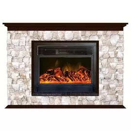 Электрокамин с широким очагом 2D Glenrich