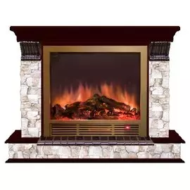 Электрокамин с широким очагом 2D Glenrich