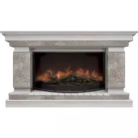 Электрокамин с широким очагом 2D Glenrich
