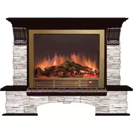 Электрокамин с широким очагом 2D Glenrich
